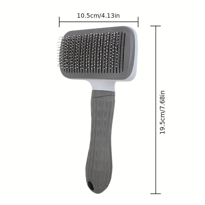 Easy-Clean Pet Brush – Blue