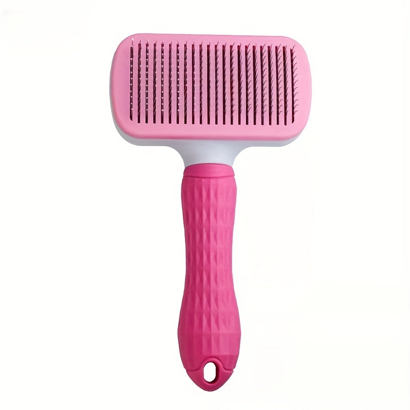 Easy-Clean Pet Brush – Blue