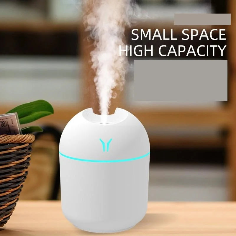250ML USB Mini Air Humidifier & Essential Oil Diffuser with LED Light