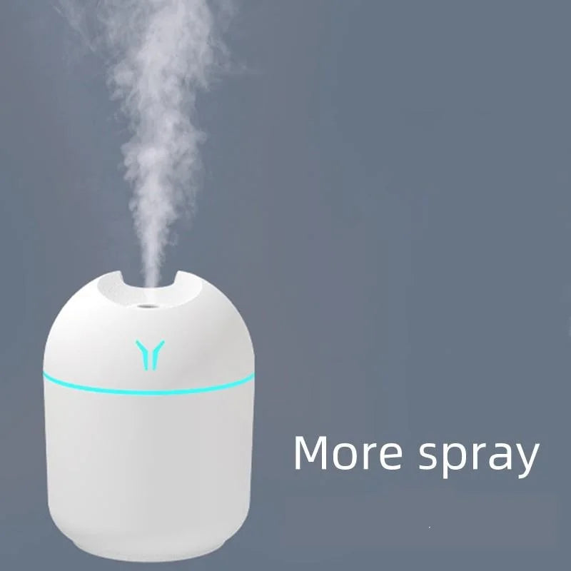 250ML USB Mini Air Humidifier & Essential Oil Diffuser with LED Light