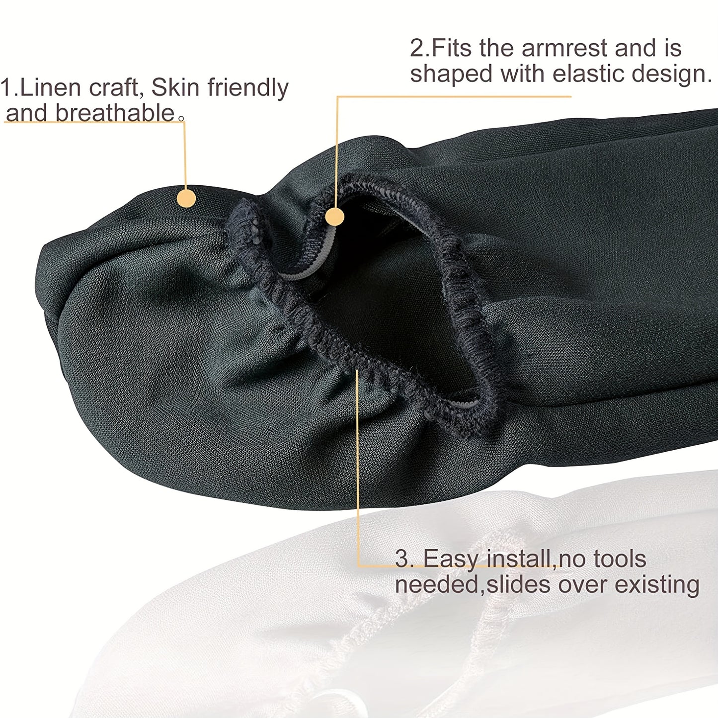 Universal Car Armrest Covers – 2-Pack Fabric Protection
