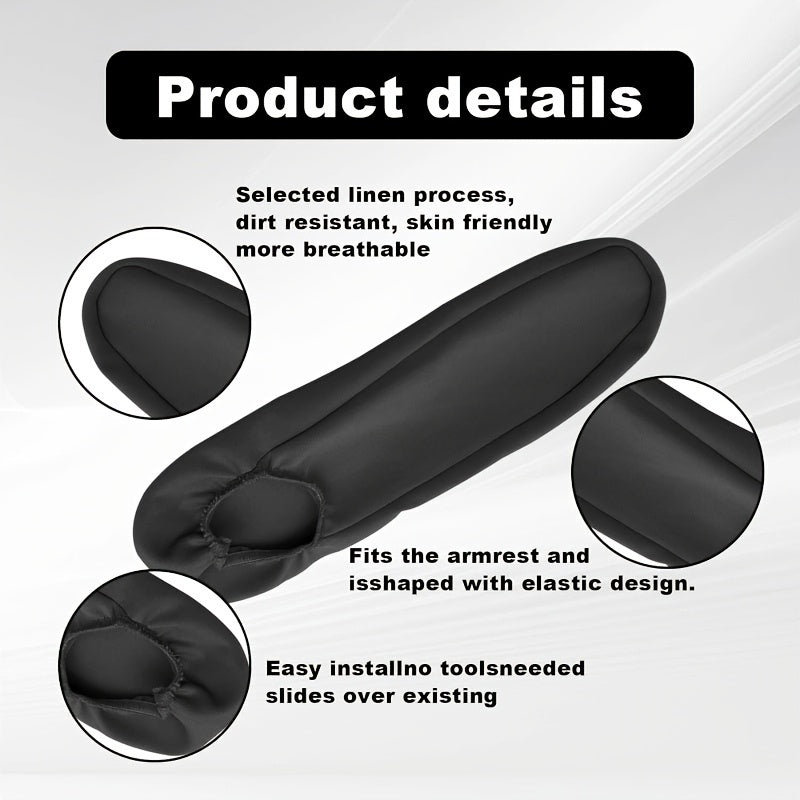 Universal Car Armrest Covers – 2-Pack Fabric Protection